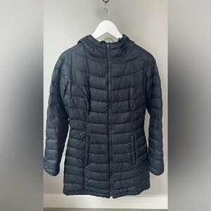The North Face all black puff jacket